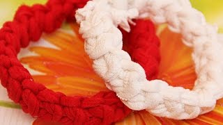 How To Create Knitted Yarn Bracelets - DIY Style Tutorial - Guidecentral screenshot 3