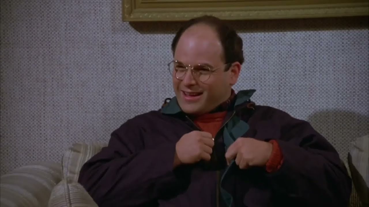 George's Jacket Zipper Gets Stuck - Seinfeld