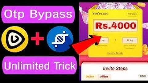 🔥🔥 Live 0TP Bypass || Refer Bypass || Unlimited Trick || togetU App Unlimited Trick