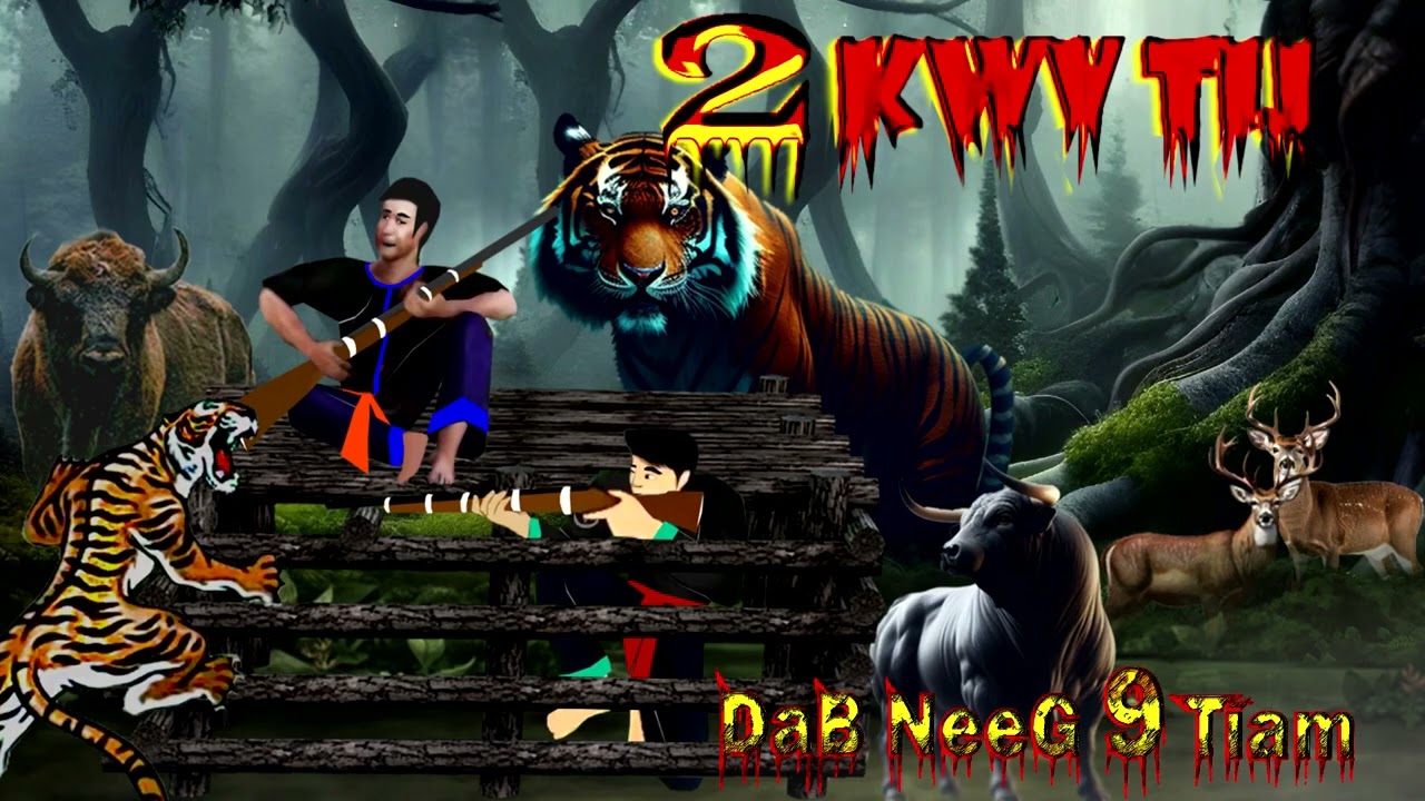 2 kwv tij tua nyuj qus tsov los nyas tua tsov txaus ntshai