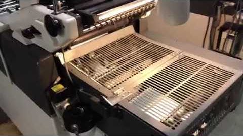 HAMADA 600 CD OFFSET PRESS, with Kompac Dampening, 12 x 17, single color