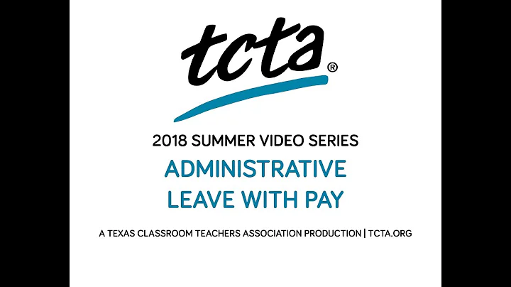 2018 Legal Session: Administrative Leave with Pay