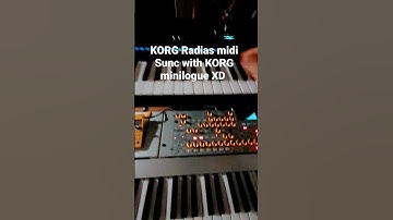 KORG Radias MIDI sync with KORG minilogue XD step sequencer 🔥