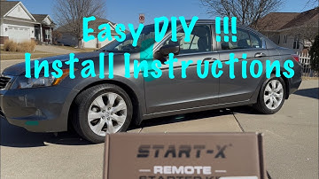 2008-2012 Honda Accord remote start kit installation - Start-X