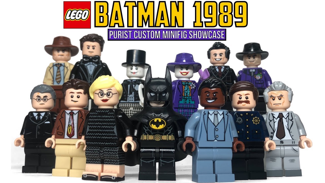 LEGO BATMAN 1989 Custom Minifigure Showcase - YouTube
