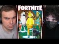 ГЛЕБ ИГРАЕТ в Fortnite / СЕЗОН СИМПСОНОВ (Ростик, Хелин, Витя) | Sasavot