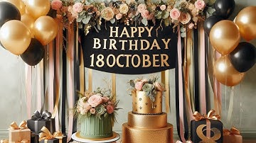 18 ‎October Happy Birthday to you | 🎂 birthday song 🥳 happy birthday wishes 18th October