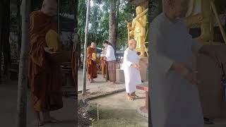 #Today make merit #Monks #Wat Pa Yotha Prasit Mueang Surin #Surin Province