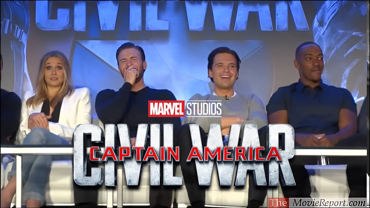 CAPTAIN AMERICA CIVIL WAR Chris Evans, Anthony Mackie, Sebastian Stan, Elizabeth Olsen - 4/10/2016