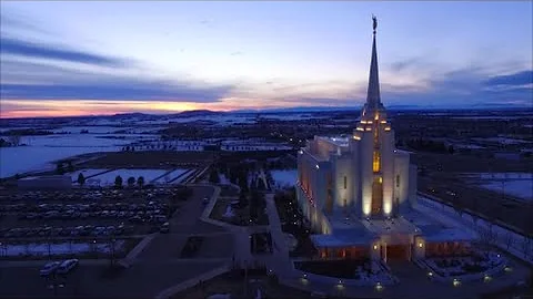 Rexburg Idaho Lds Temple Drone  - Dji Phantom 3 Ad...