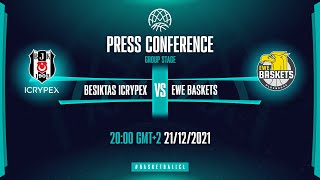 Besiktas Icrypex v EWE Baskets Oldenburg - Press Conf. | Basketball Champions League 2021