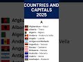 All Countries and Capitals in the World 2025 | Countries and their Capitals A to Z #worldprosperity