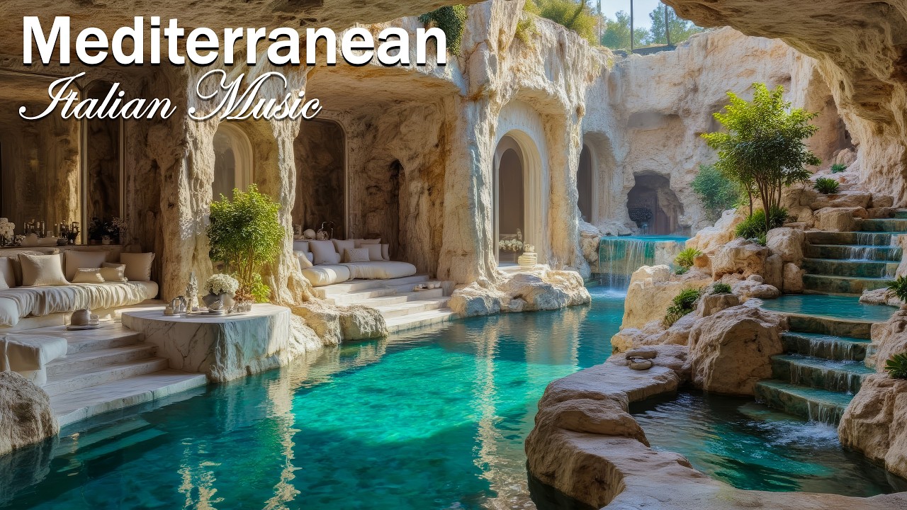 Infinity Pool Luxury 🎶 Relaxing Mediterranean Dream & Soothing Italian Music 4K