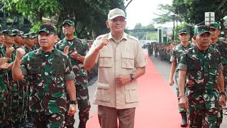 Menteri Pertahanan Sjafrie Sjamsoeddin melakukan kunjungan kerja ke Rindam Jaya