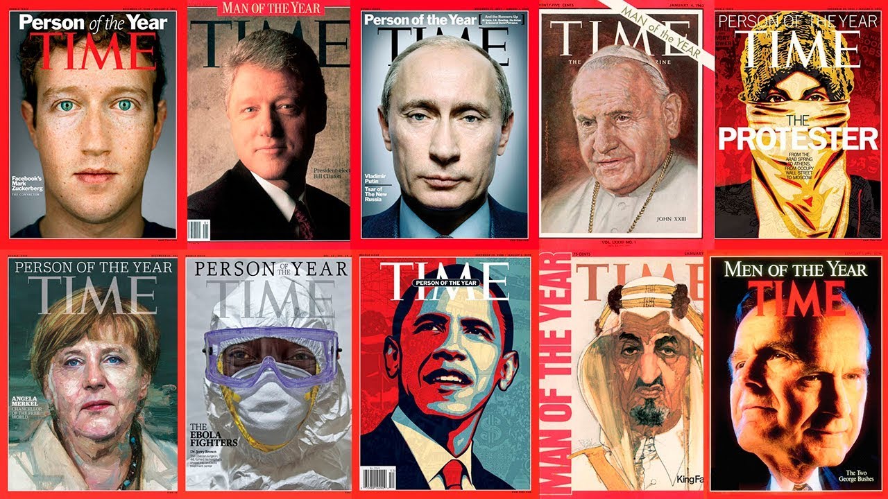 Person of the Year all covers of Time magazine YouTube
