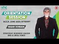 Acca sbl orientation sessions for june24 by hasan dossani