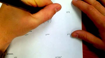 Lesson 6.2 Video 2 - Converting from Radical to Rational Exponent Format