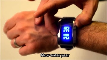 Blue Romance - Scrolling Blue LED Watch