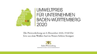 Preisverleihung Umweltpreis Fur Unternehmen Baden Wurttemberg Youtube