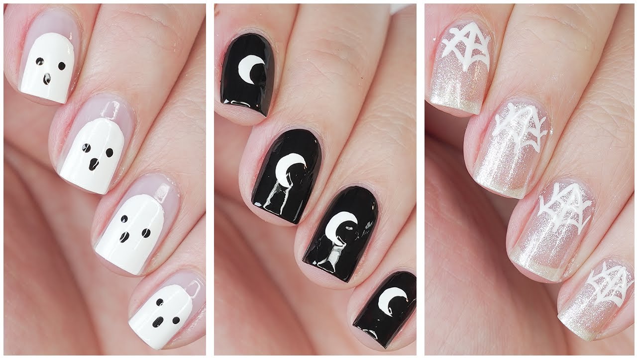 New Nail Art 2023 👻 Minimalist Halloween Nail Designs! - YouTube