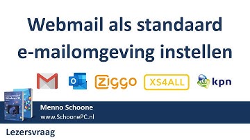 Gmail-/Outlook-webmail als standaard e-mail instellen