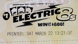 My FAVORITE GA Fast Plays🤑 $1 Electric 8'S - GEORGIA LOTTERY