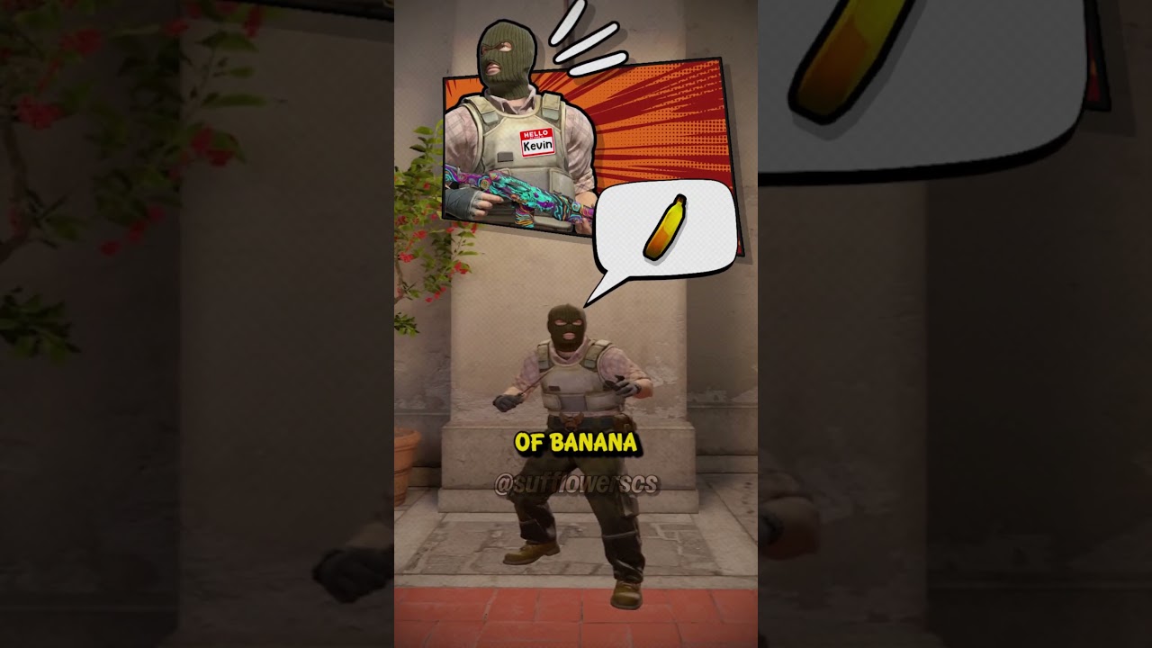 Kevin Takes Banana Like a Pro (Sort Of) 🤣 #cs2 #shorts