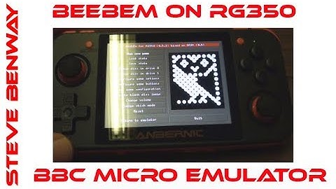 BeebEm BBC Micro emulator on RG350 handheld