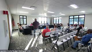 Laurens County Council Budget Zoom Meeting