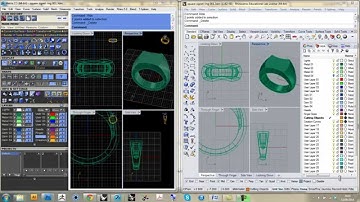 Matrix to Rhino CAD Tutorial part 1 - Ring Rails, Profiles, Gemstones and Bezels