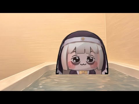 寝てないｽﾋﾟｷがお風呂に入るだけの動画