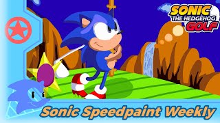Sonic Speedpaint Weekly #2 | Sonic Golf Java