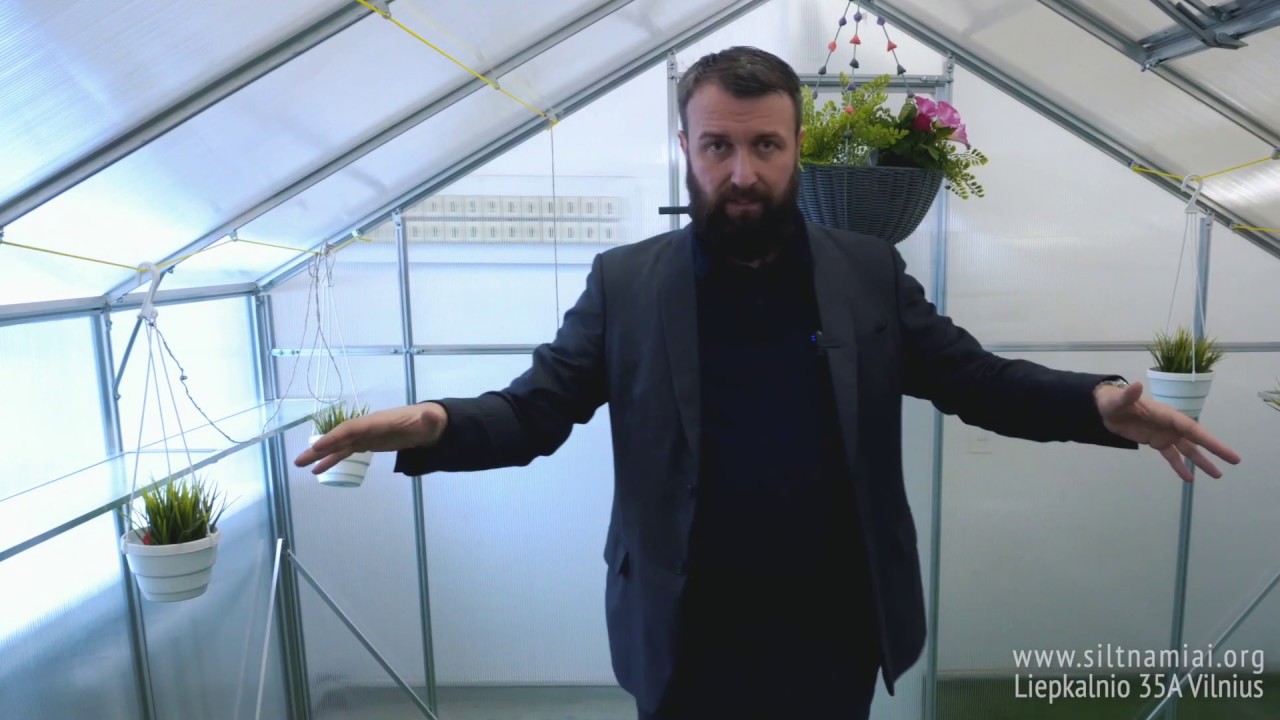 Lietuviškas Polikarbonatinis Aliumininis Šiltnamis Sanus Gampre - Gera Kaina | Siltnamiukainos.lt