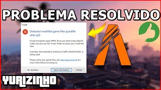 PROBLEMA RESOLVIDO✅❌Detected Modified Game Files❌✅- _ - FiveM