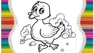 Cara Menggambar Bebek Lucu dan Mudah | Tutorial Menggambar untuk Anak-Anak