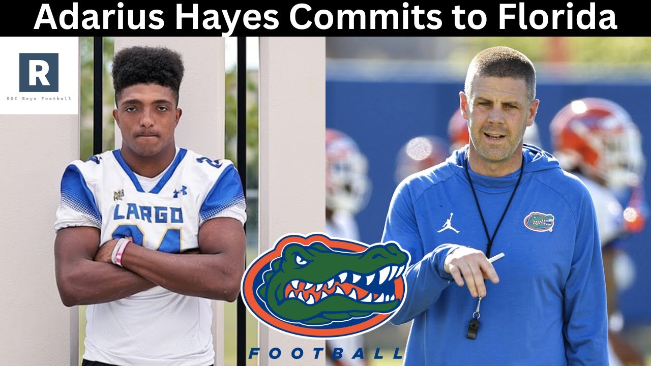Adarius Hayes Commits to Florida: Billy Napier Getting Hot in the 2024 ...