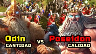 Es mejor la CANTIDAD ó CALIDAD en Age of Mythology Retold? Odin vs Poseidon