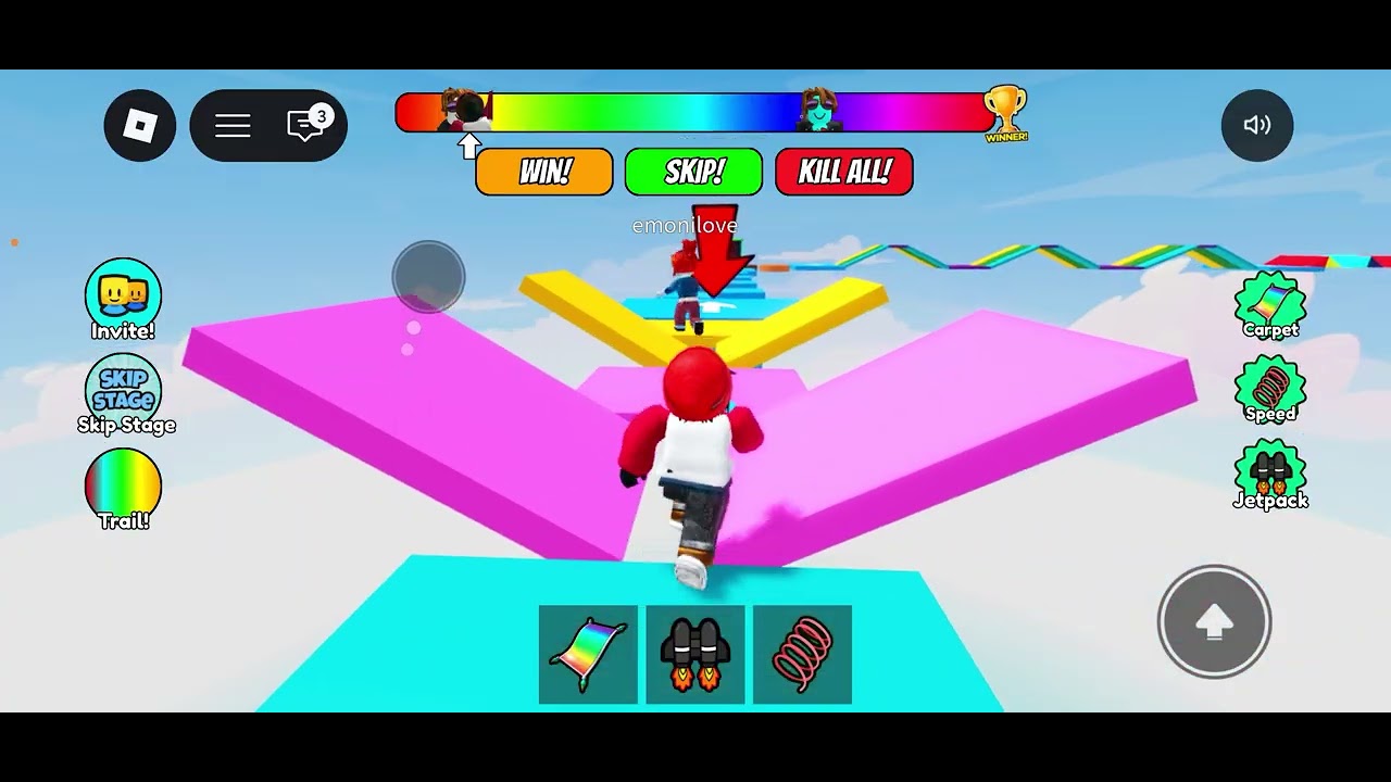 Speed run on mobile ￼