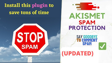 Akismet Anti Spam ❌ WordPress Plugin settings 2022 Tutorial 🔥