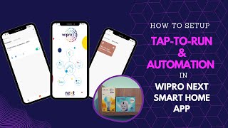 How to configure scene to setup Tap to Run and Automation in Wipro Next Smart Home App screenshot 3