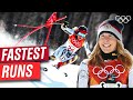 Fastest Super G runs at PyeongChang 2018! ⛷