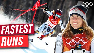 Fastest Super G runs at PyeongChang 2018! ⛷