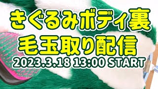 【LIVE/生配信】きぐるみのボディ裏の毛玉を取ろう！生配信SP 20230318 13:00〜【Fursuit maintenance】