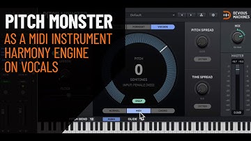 How to create robotic vocal harmonies with Pitch Monster