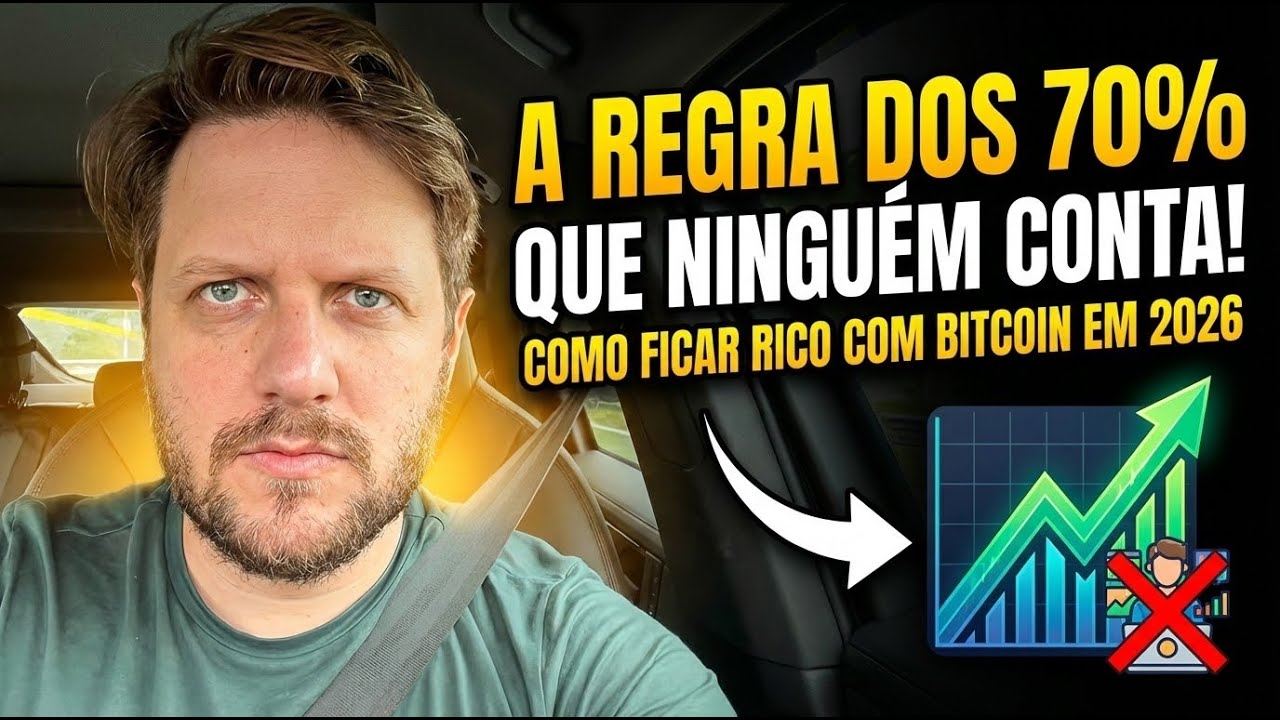 A REGRA DOS 70% QUE NINGUÉM TE CONTA: Como Ficar Rico com Bitcoin em 2026  (Não é Day Trade!)