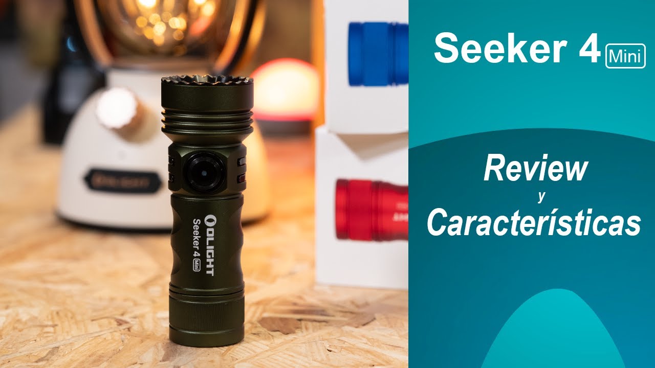 Linterna EDC + Luz Ultravioleta Olight Seeker 4 Mini 🔦: 120 metros de alcance y 12 días de duración