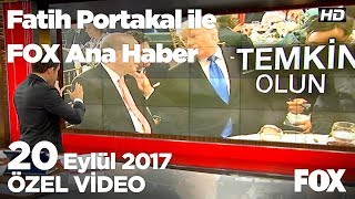 Trump Ile Yemekten Sıcak Görüntüler 20 Eylül 2017 Fatih Portakal Ile Fox Ana Haber
