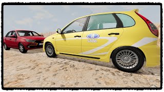 Lada Kalina VS Lada Granta {BeamNG.drive} screenshot 2