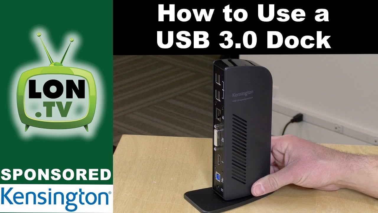 to Use a USB Dock - Sponsored by Kensington & the SD3500v dock - YouTube
