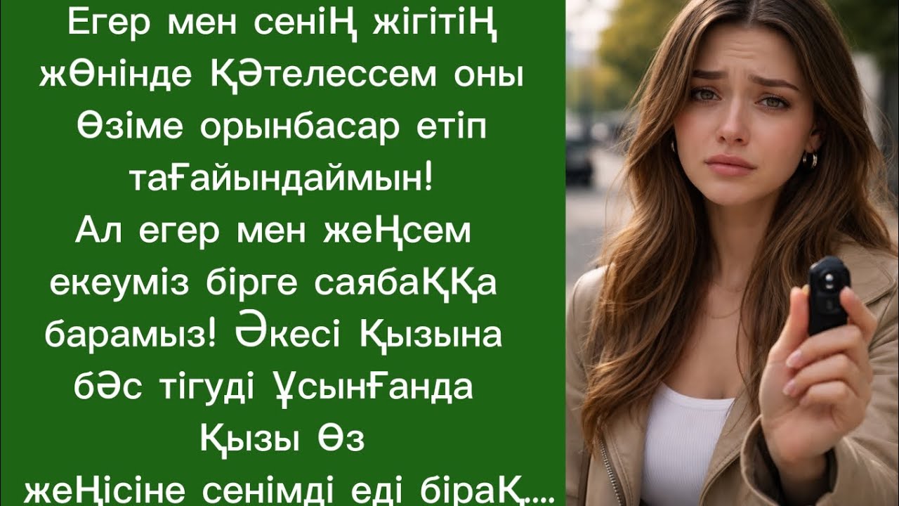 Егер мен қәтелессем ол жігітті өзіме орынбасар етемін!Әкесі қызына осылай бәс тігуді ұсынды!Ал егер?